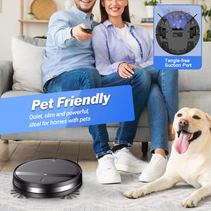 Robotic Vacuum Cleaner 200Ml Dustbin 230Ml Tank for Hard Floors