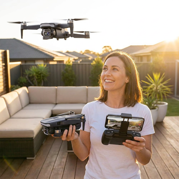 GPS Camera Drone Built for Aerial Photography, 4K UHD Recording, 90-Min Flight Time, Auto Return