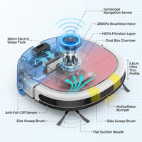 New Smart Robot Vacuum Cleaner Wifi App Control,180Ml Water Tank Home Appliances Electric Cleaning Tools Robotic Vacuum Cleaners — How It Works
