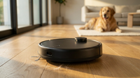 Wi-Fi Connected Robotic Vacuum with Lidar Room Mapping, Ideal for Pet Hair, Hard Floors and Carpets — Lifestyle
